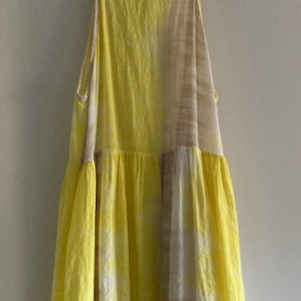 MAHINA HAWAII MADE IN LOVELY DRESS LIGHT SLEEVELESS RESORT WEDDING BEACH LUAU SM - Picture 8 of 11